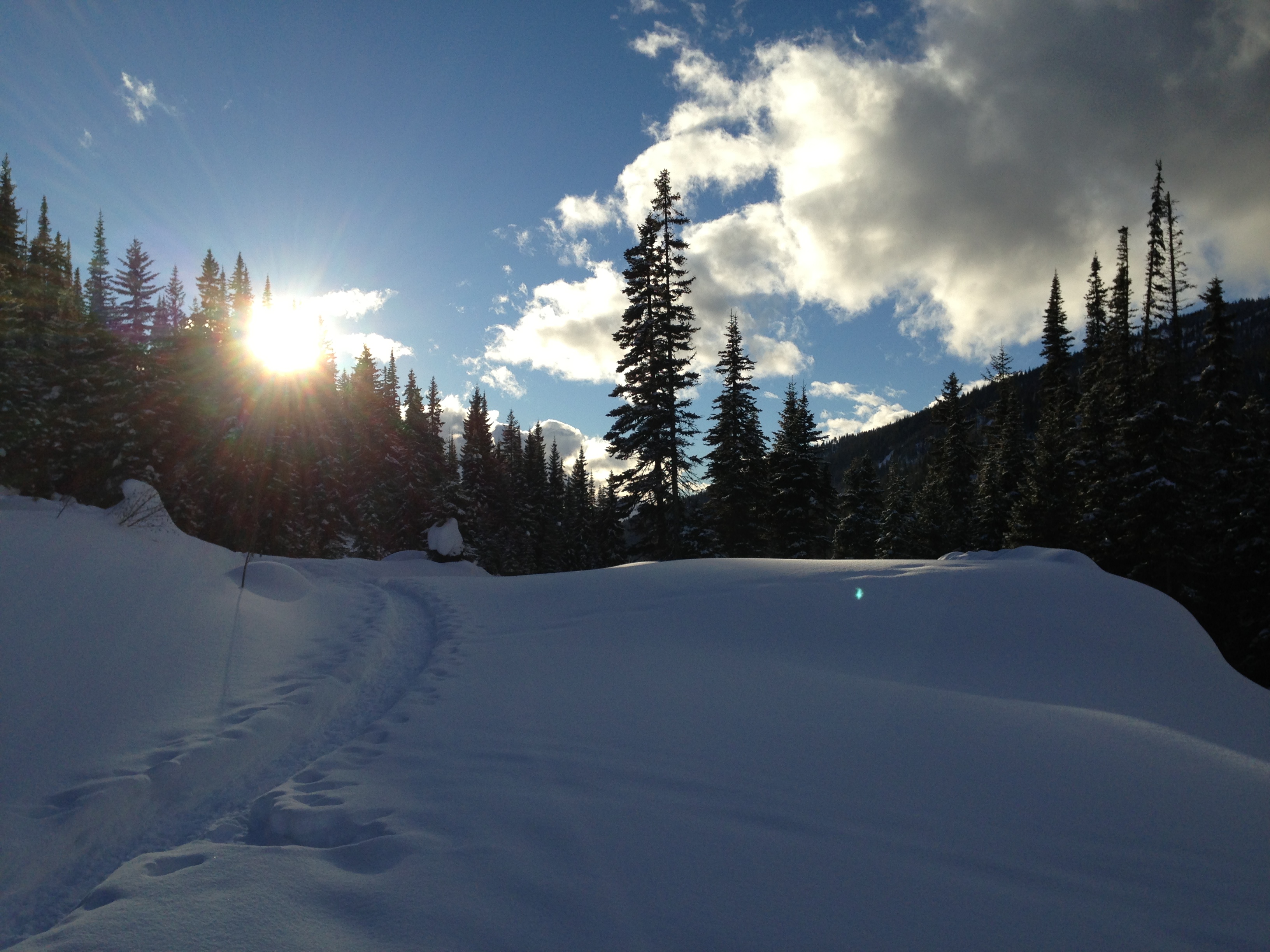 Snowshoeing at Sun Peaks Resort in British Columbia
