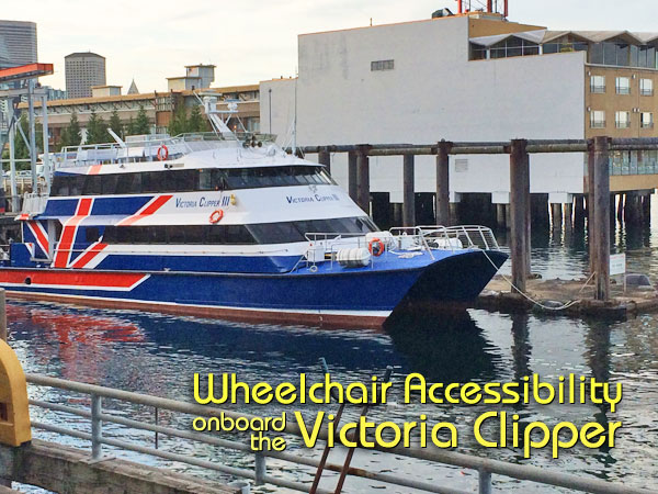 Wheelchair accessibility on the Victoria Clipper.