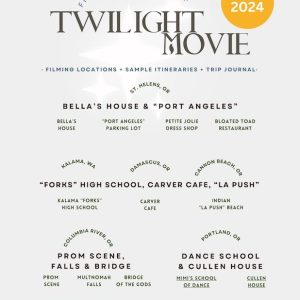 twilight movie road trip guide - ebook for planning a Twilight Movie road trip