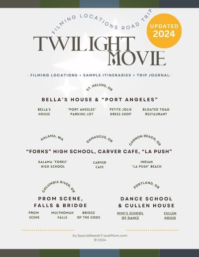 twilight movie road trip guide - ebook for planning a Twilight Movie road trip